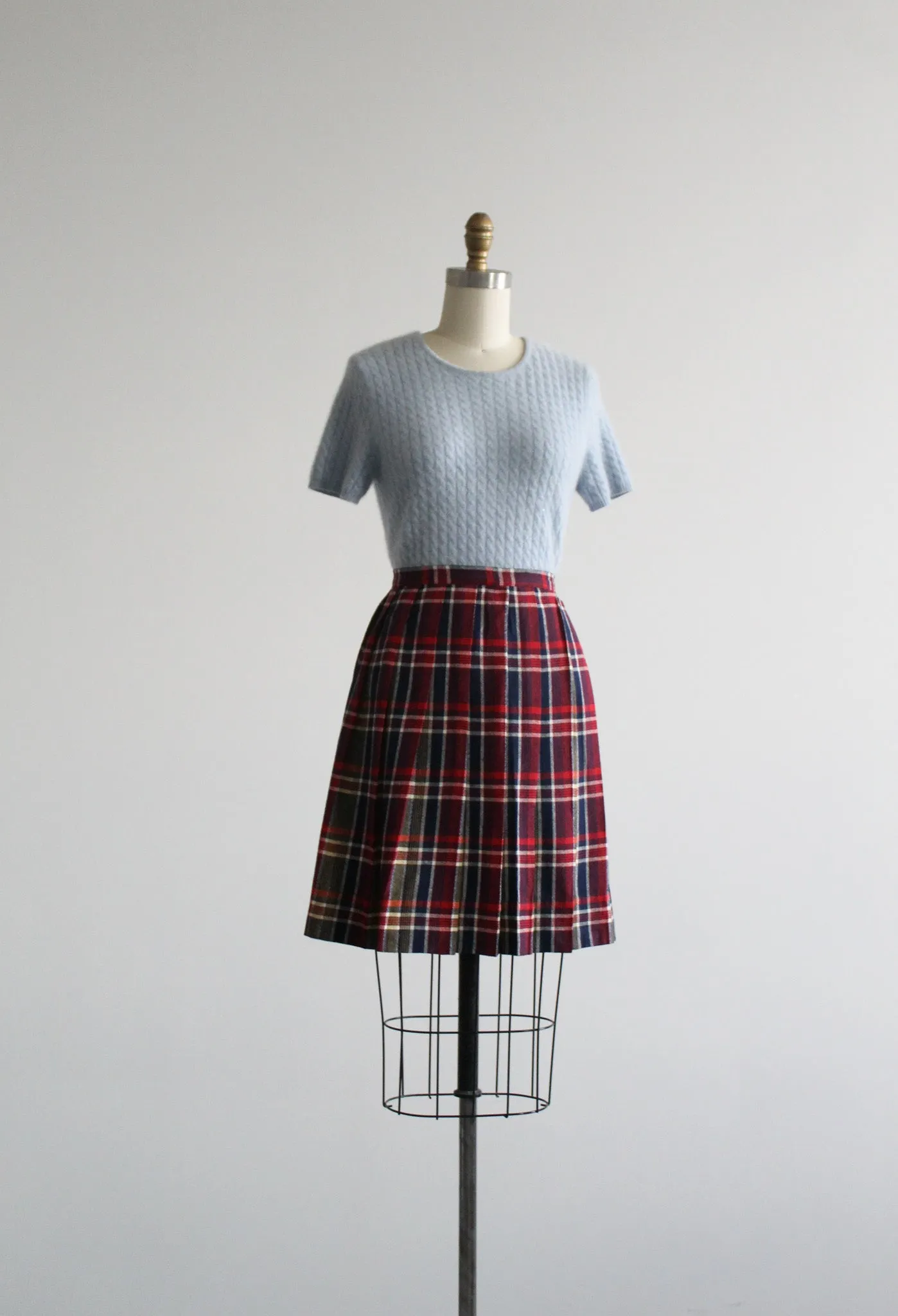 all apologies pleated mini skirt