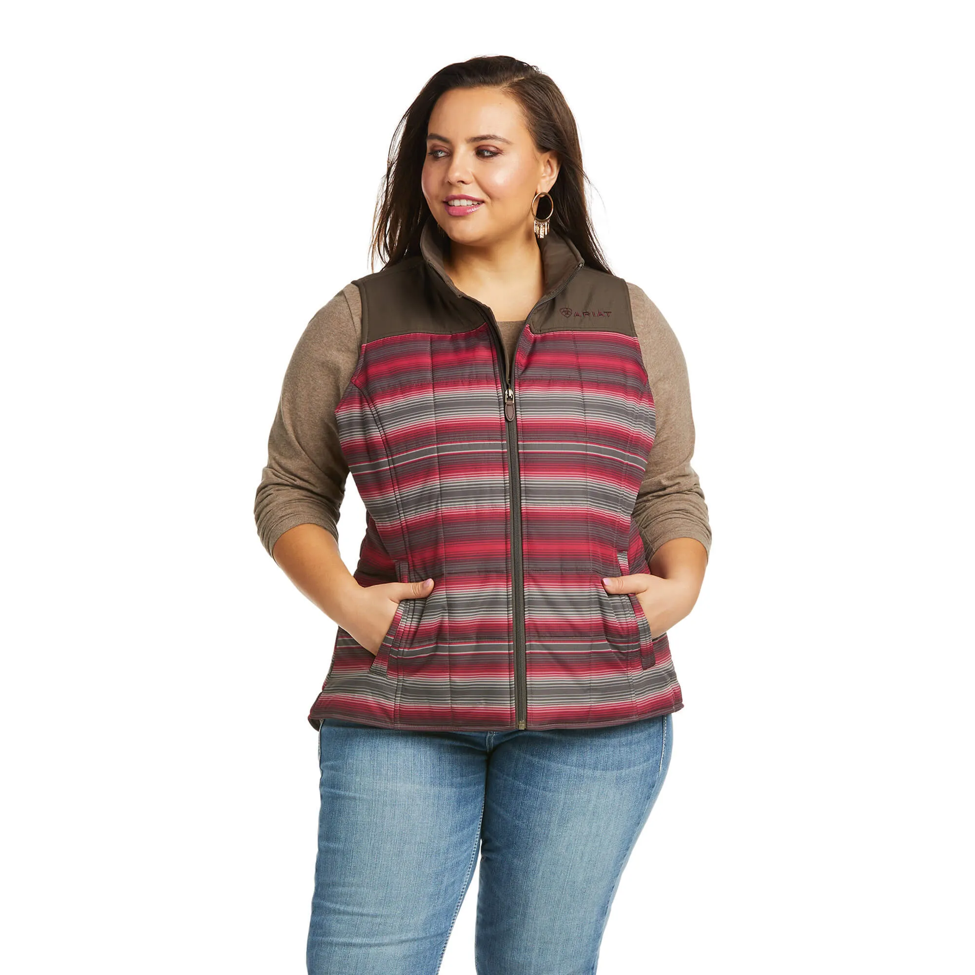 Ariat Ladies REAL Crius Serape Concealed Carry Full Zip Vest 10037468