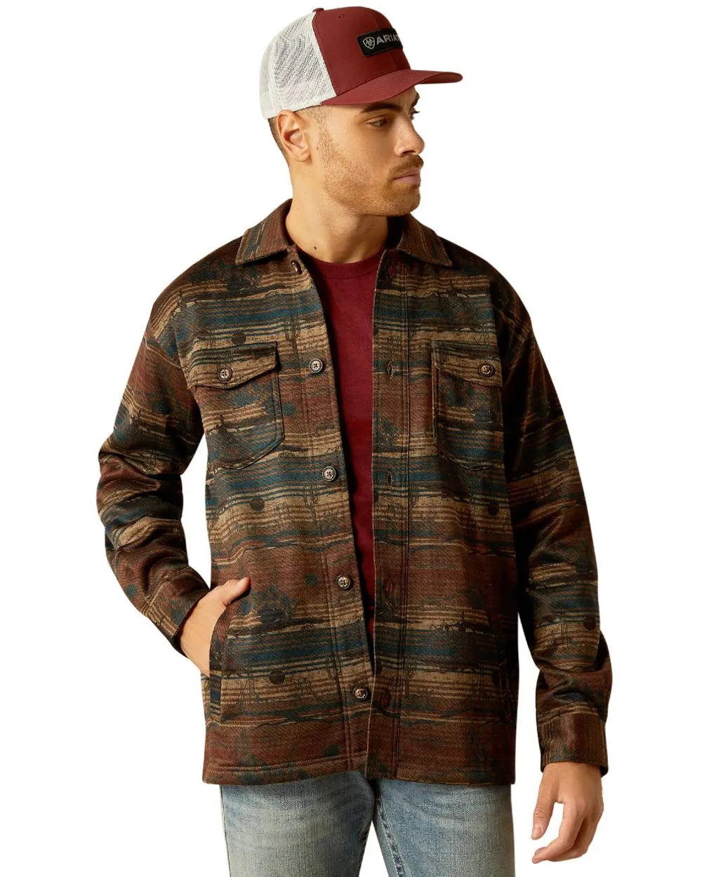 Ariat Mens Caldwell Printed Shirt Jacket