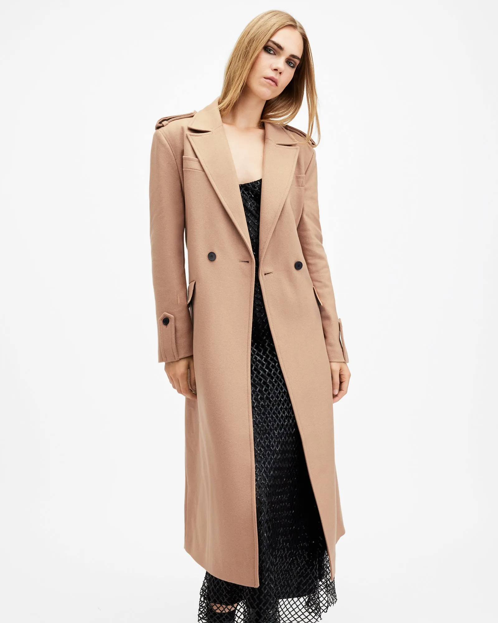 Augusta Cashmere Wool Blend Oversized Coat