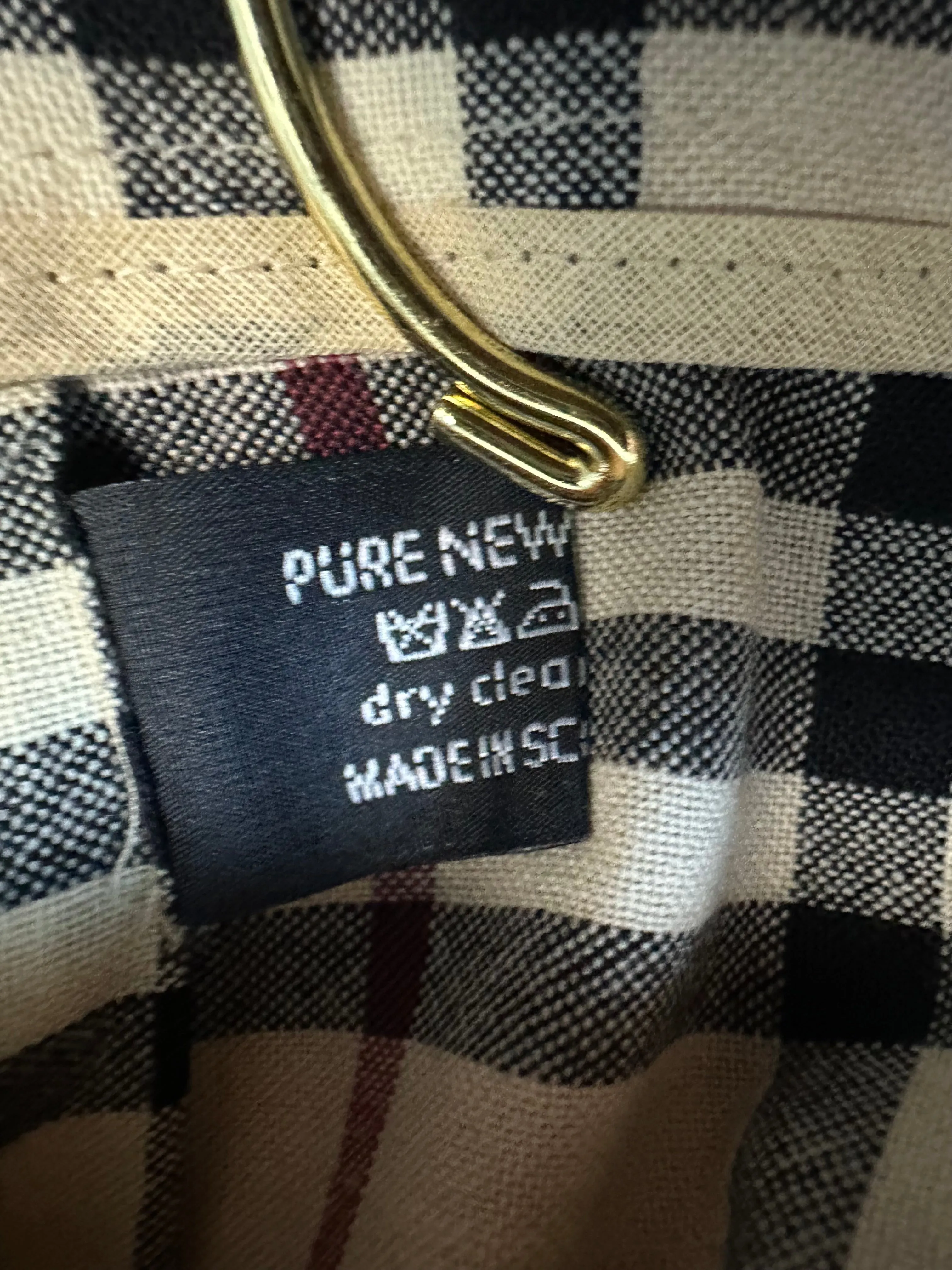 Burberry Vintage Plaid Fridge Buckled Mini Skirt