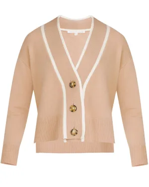 Camel Trisha Cashmere Cardigan