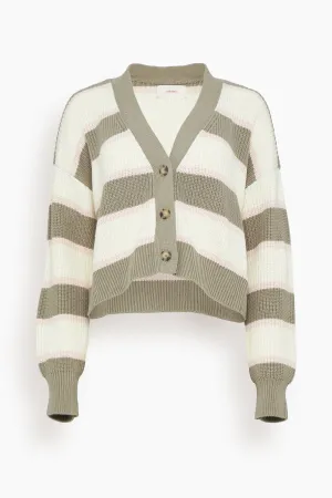 Carey Sweater in White Grey