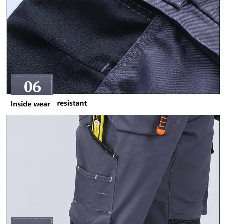 Cargo pants mens casual Working fashion pantalon homme streetwear trousers Hi Vis Outdoor work pant size M-4XL