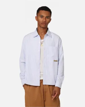 Carre Experience Stripe Oversized Button Up Shirt White