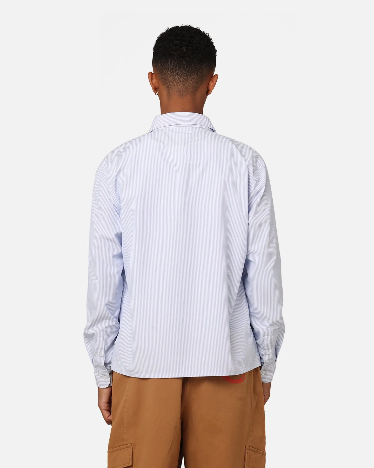 Carre Experience Stripe Oversized Button Up Shirt White