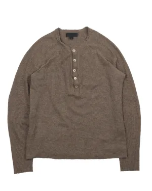 Cashmere Henley Long Sleeve Shirt