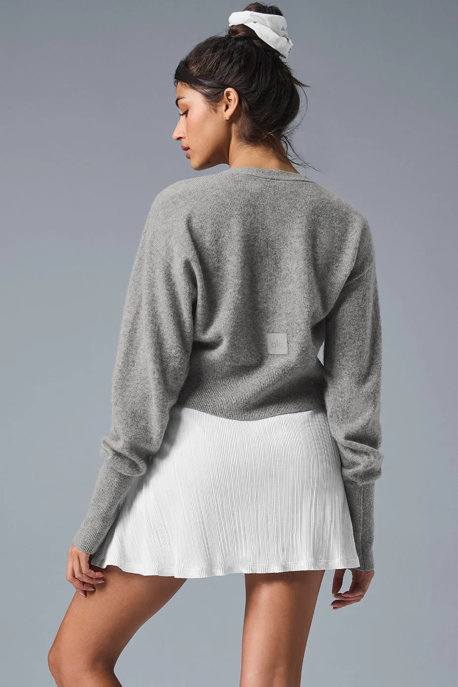 Cashmere Jet Set Cardigan - Dove Grey Heather