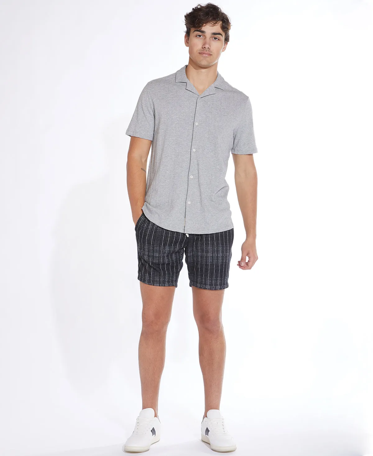 Dawson Knit Resort Shirt (Heather Gray)