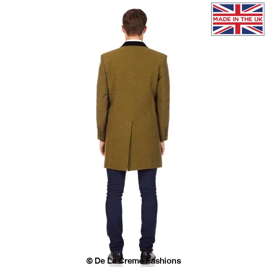 De La Creme MAN - Herringbone Design Retro Mod Coat