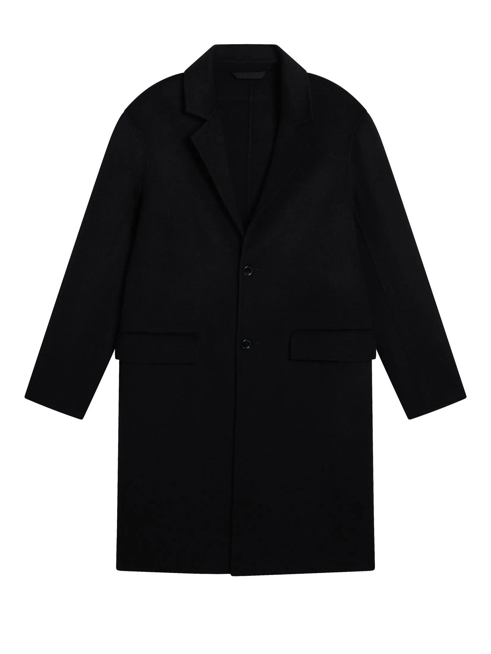 Diego double unlined wool coat / Black