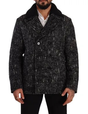 Dolce & Gabbana Chic Double Breasted Wool Blend Overcoat