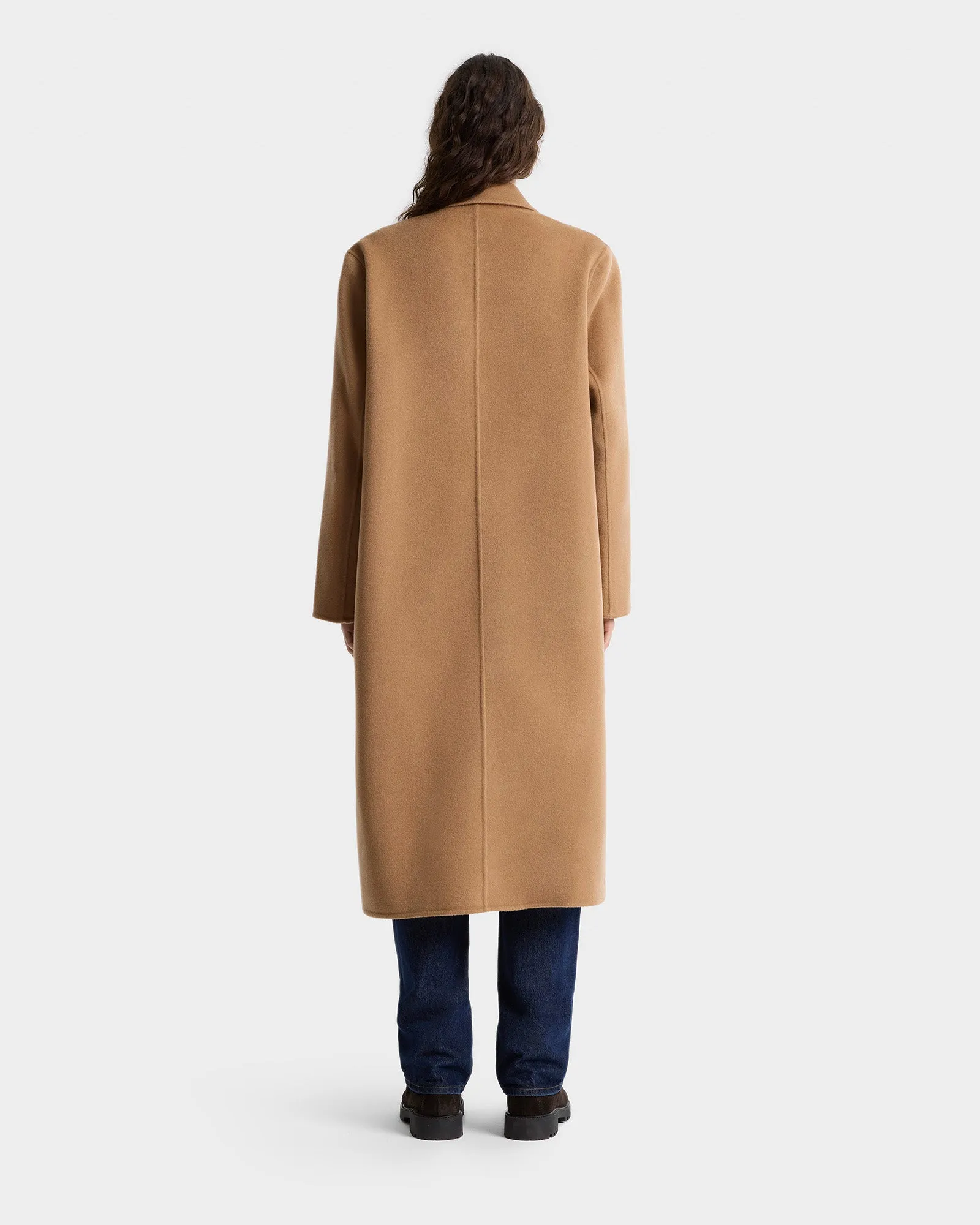 Double Faced DB Cashmere Coat - Camel