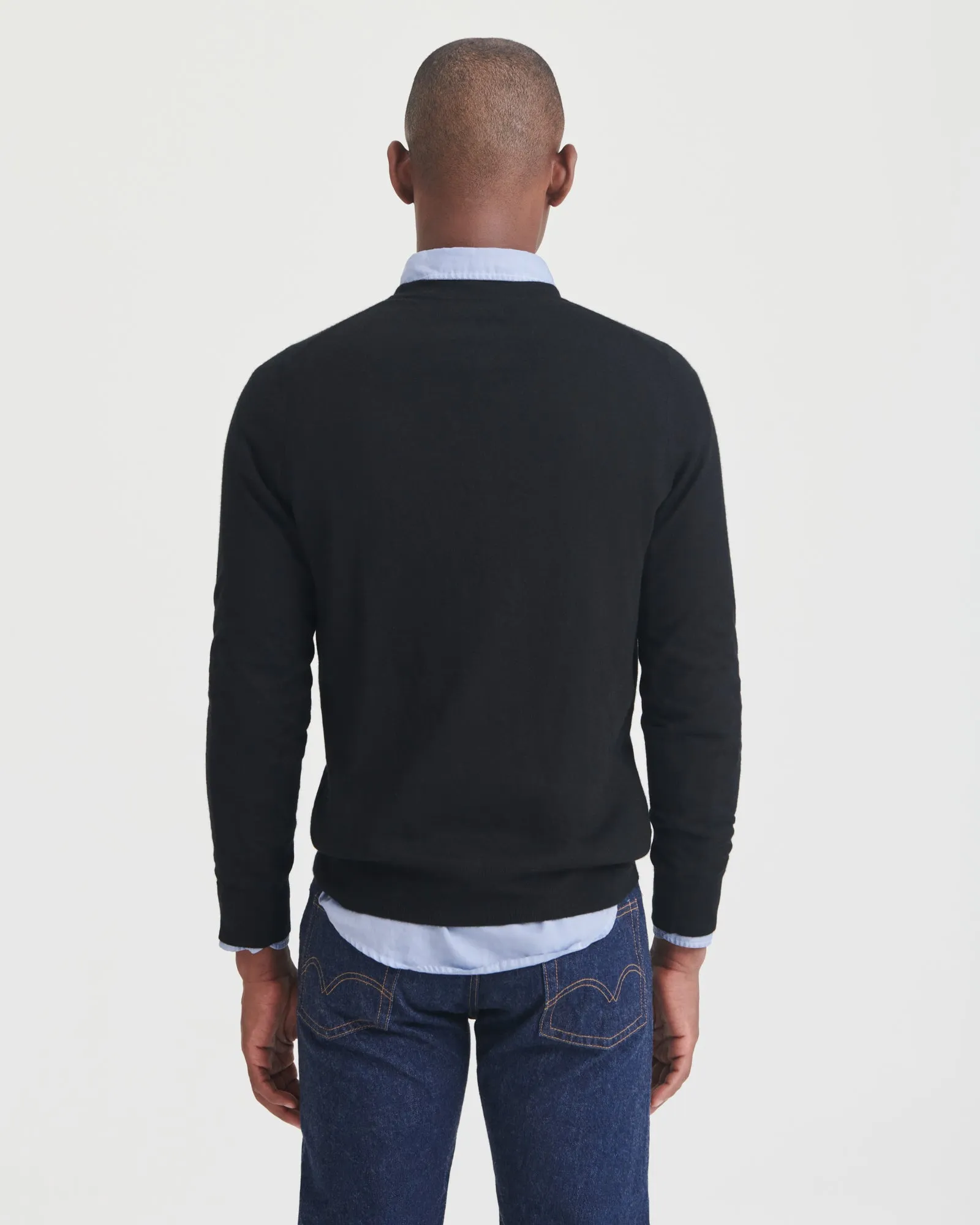 Fancy Cashmere Long Sleeve Crewneck