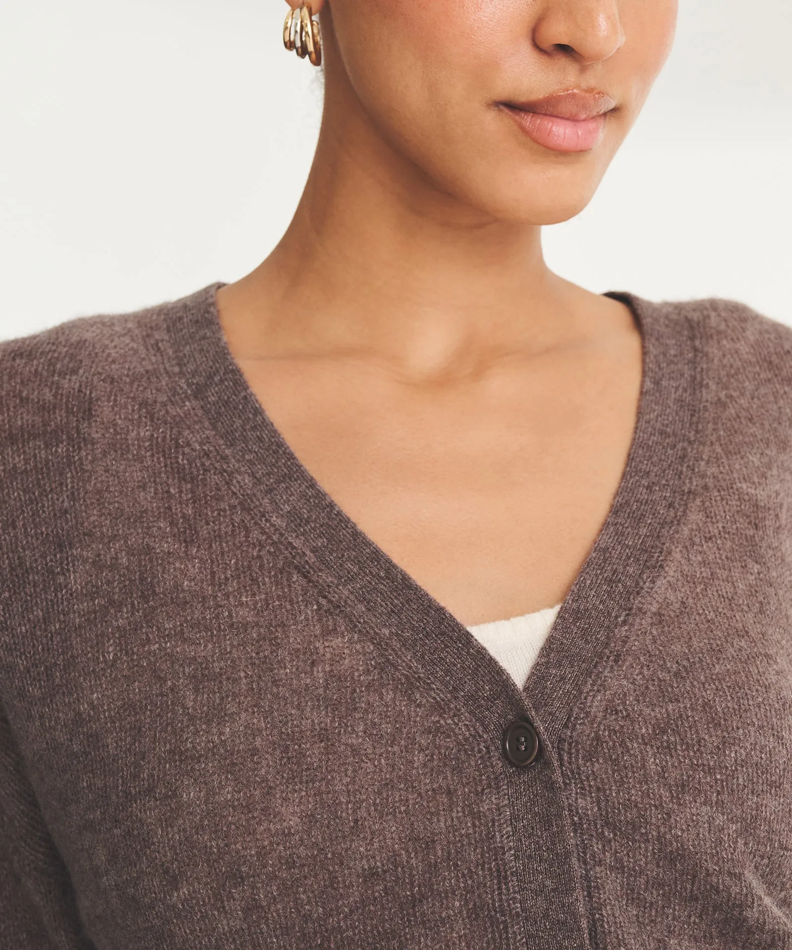 Featherweight Cashmere Cropped Cardigan