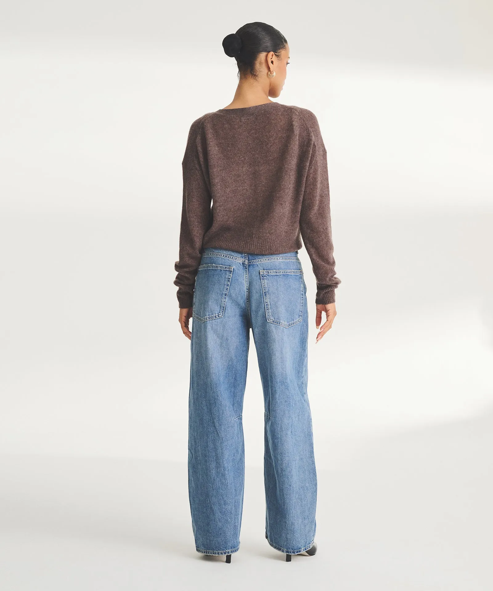 Featherweight Cashmere Cropped Cardigan