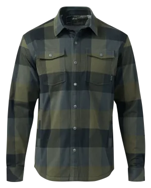 Field Flannel Fleece Shirt Jacket | Verde Plaid