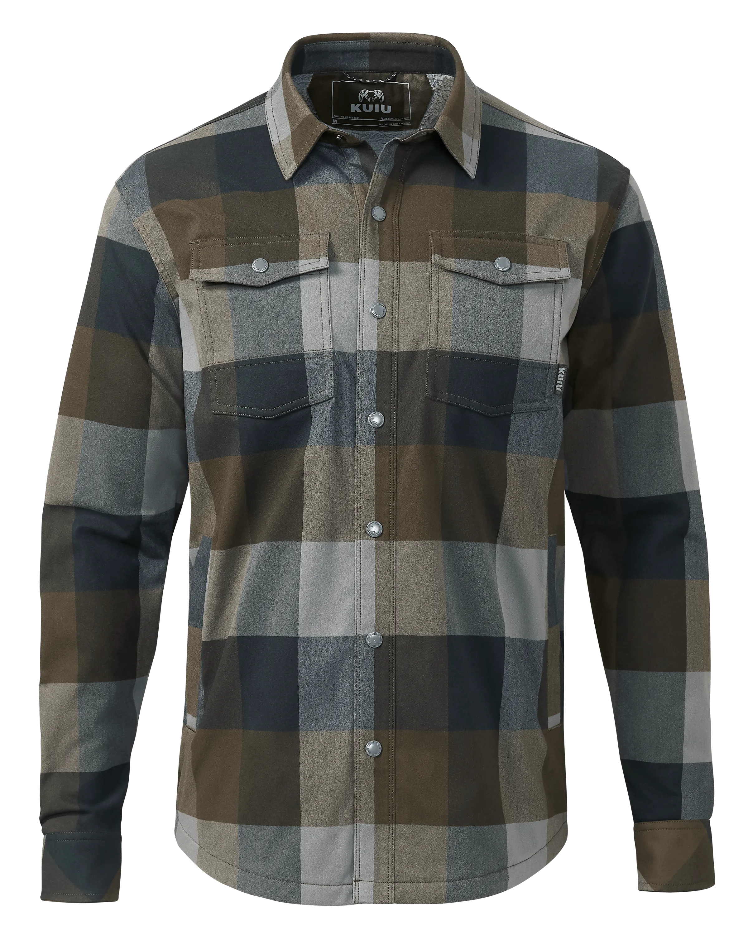 Field Flannel Fleece Shirt Jacket | Vias Plaid