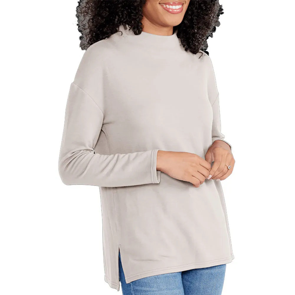 Free Fly Bamboo Thermal Fleece Womens Mockneck Pullover