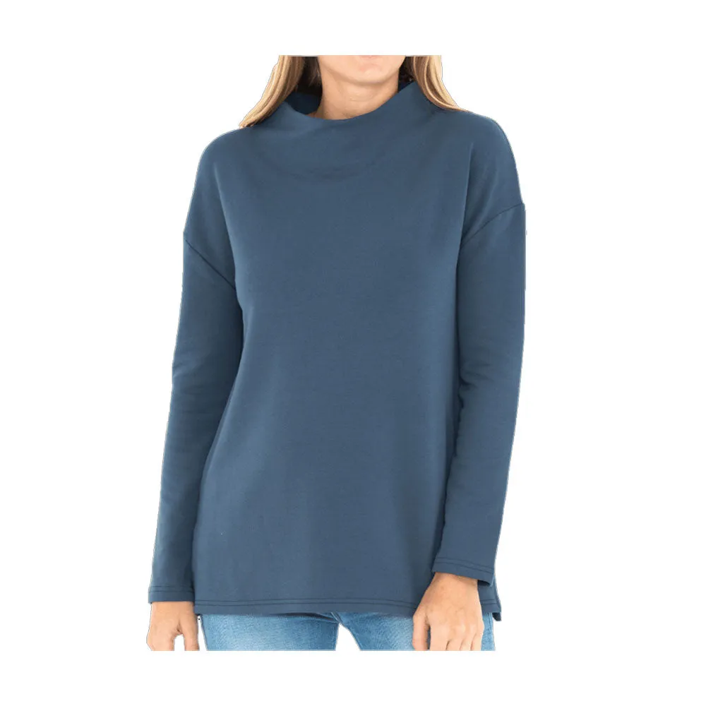 Free Fly Bamboo Thermal Fleece Womens Mockneck Pullover