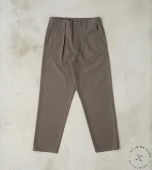 French Work Trousers - Dark Natural Optim® Wool Gabardine