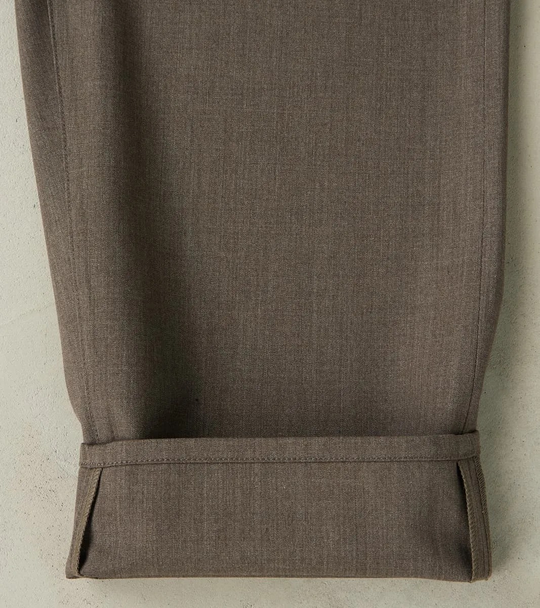 French Work Trousers - Dark Natural Optim® Wool Gabardine