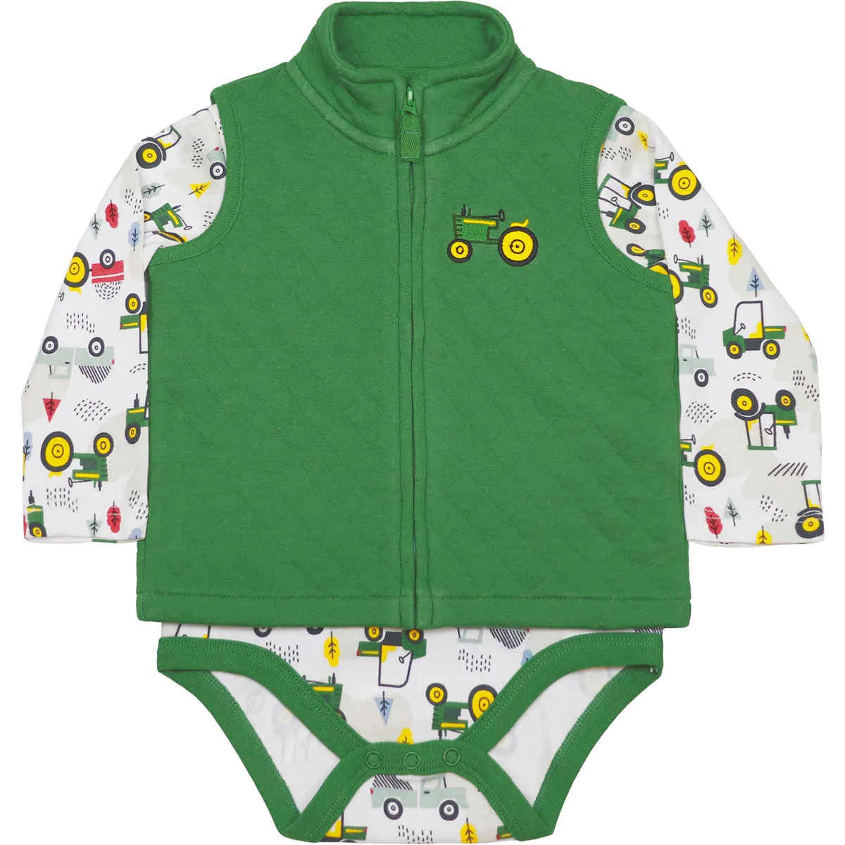 Infant Boys' 3-Piece Long-Sleeve Tractor Set J4S582GN