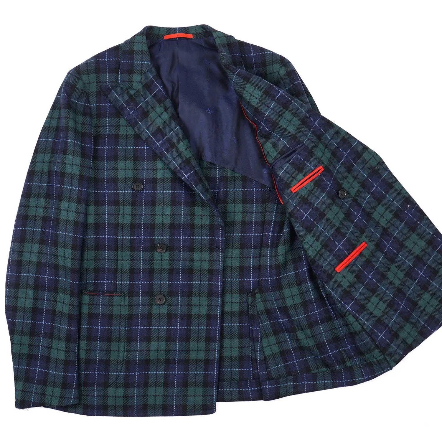 Isaia Slim-Fit Tartan Cashmere Sport Coat