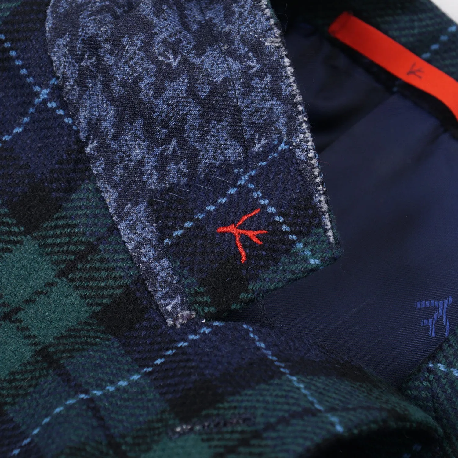 Isaia Slim-Fit Tartan Cashmere Sport Coat