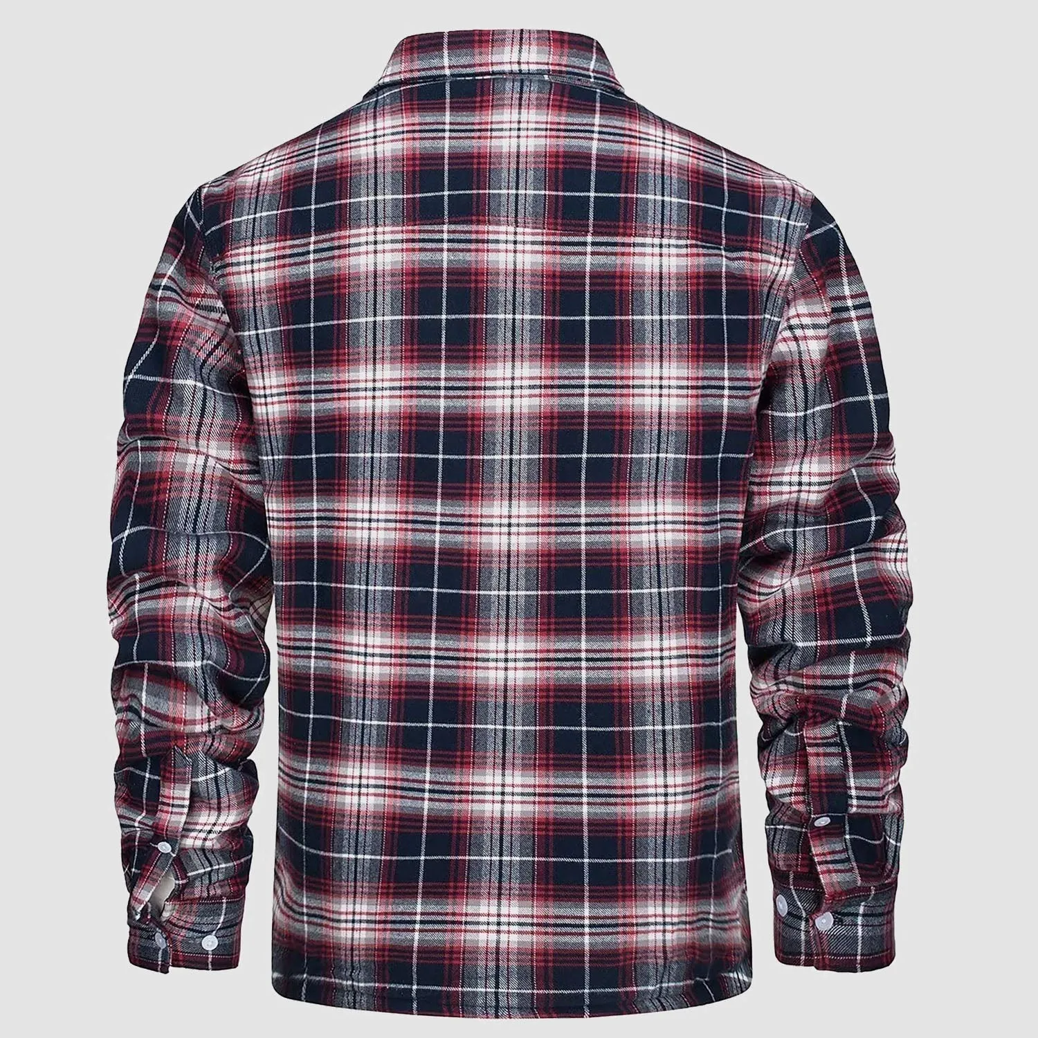 Klaus™ - Men's Lined Plaid Shirt Jacket