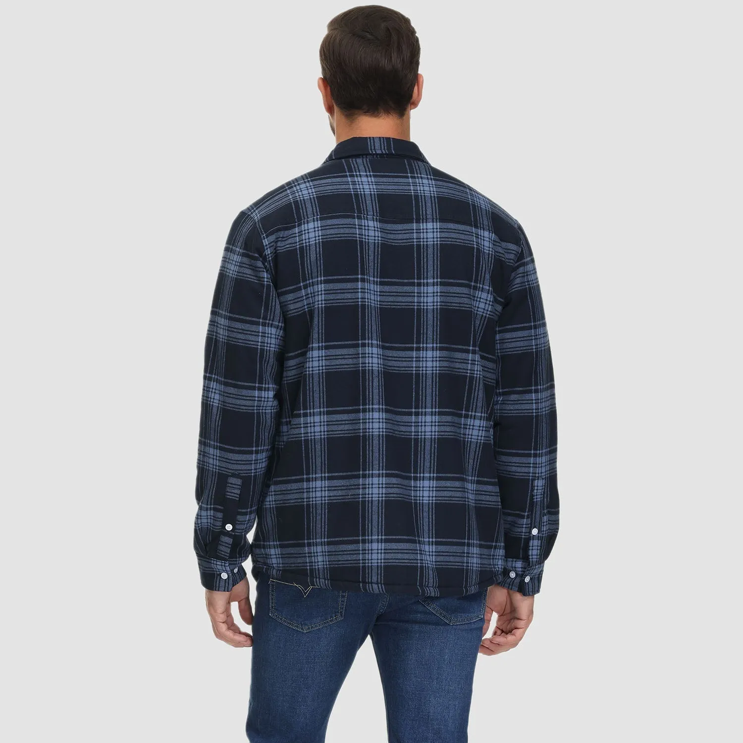 Klaus™ - Men's Lined Plaid Shirt Jacket