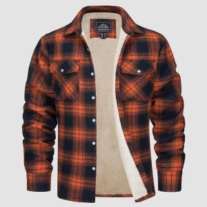 Klaus™ - Men's Lined Plaid Shirt Jacket