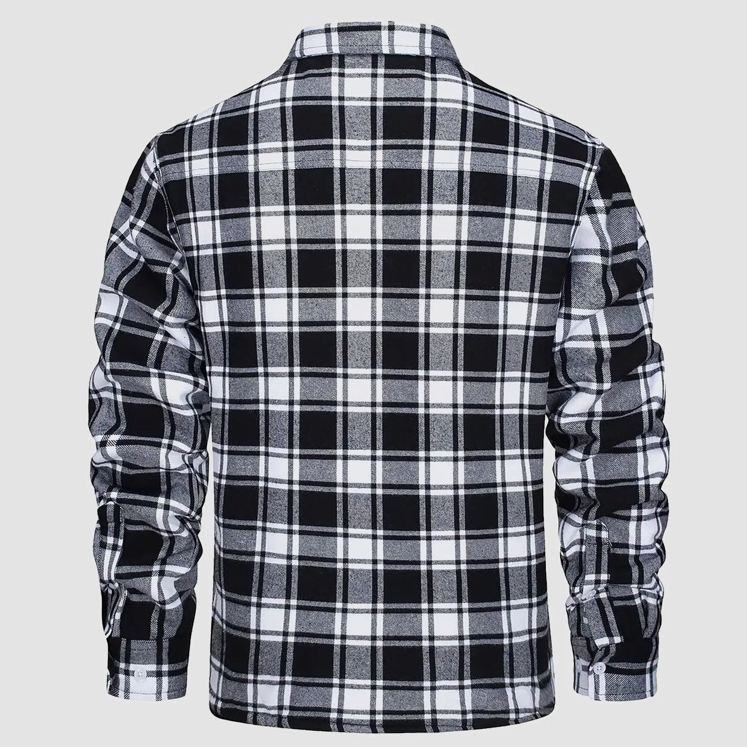 Klaus™ - Men's Lined Plaid Shirt Jacket