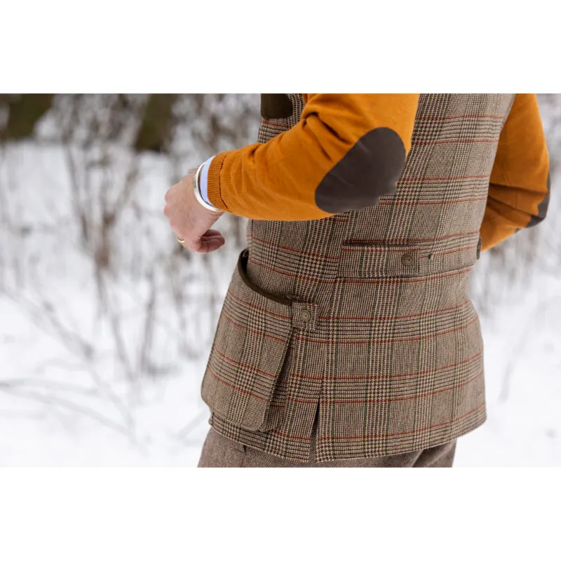 Laksen Leith Mens Tweed Shooting Vest - Cavendish Tweed