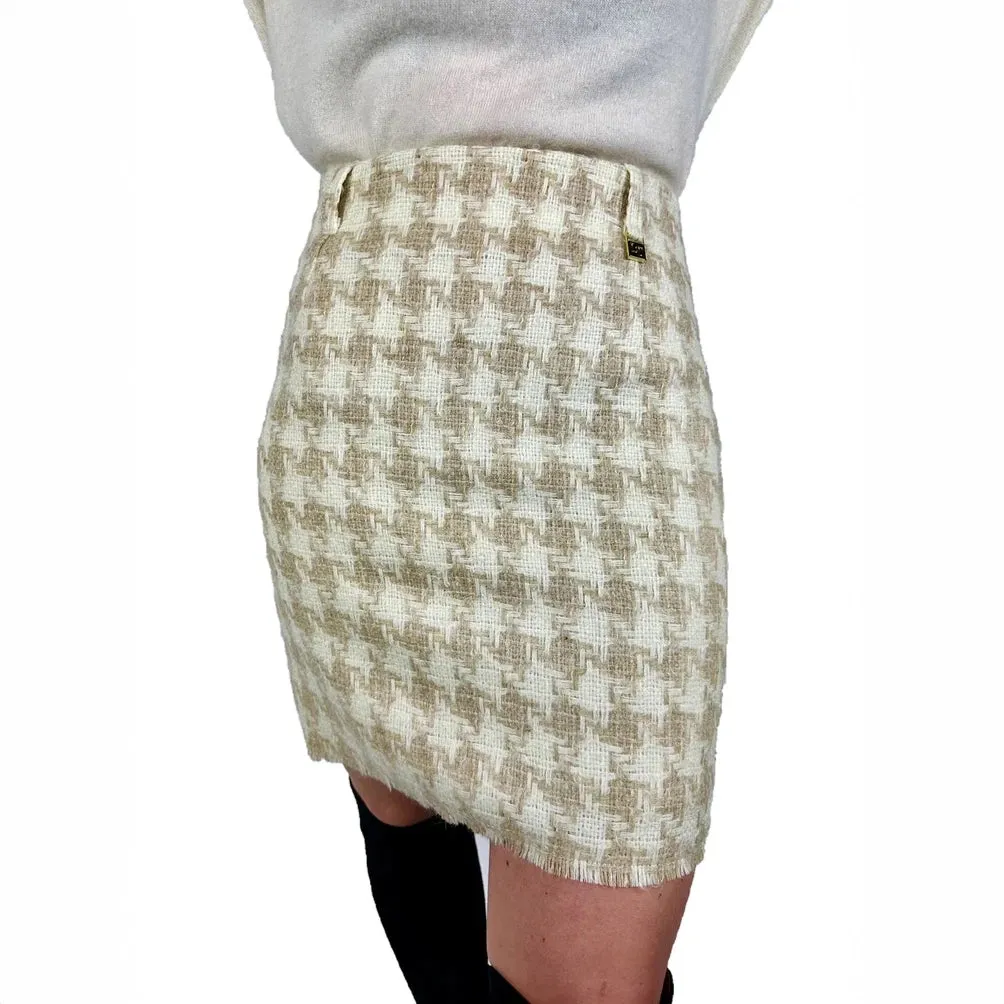 Latham & Taylor Ladies Houndstooth Mini Skirt