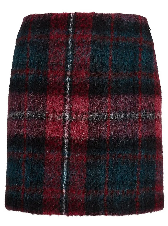 Lauren Ralph Lauren Plaid Pencil Mini Skirt