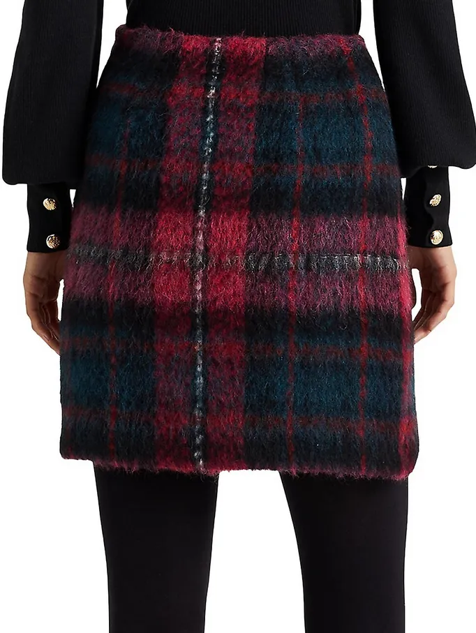 Lauren Ralph Lauren Plaid Pencil Mini Skirt