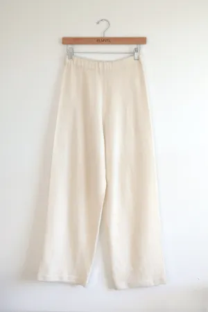 Lightweight knit Pant-Cream