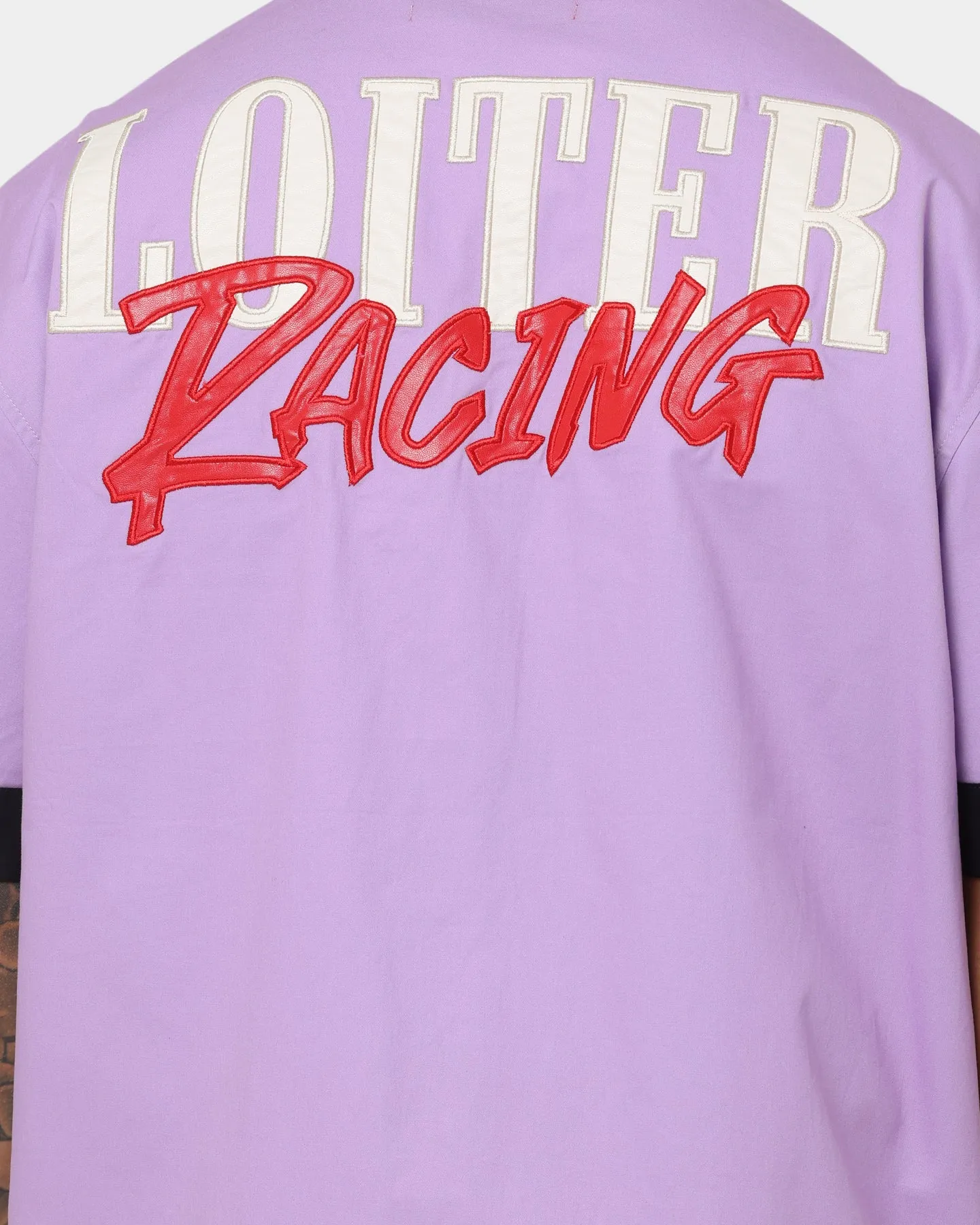 Loiter Daytona Mechanic Button Up Shirt Lilac