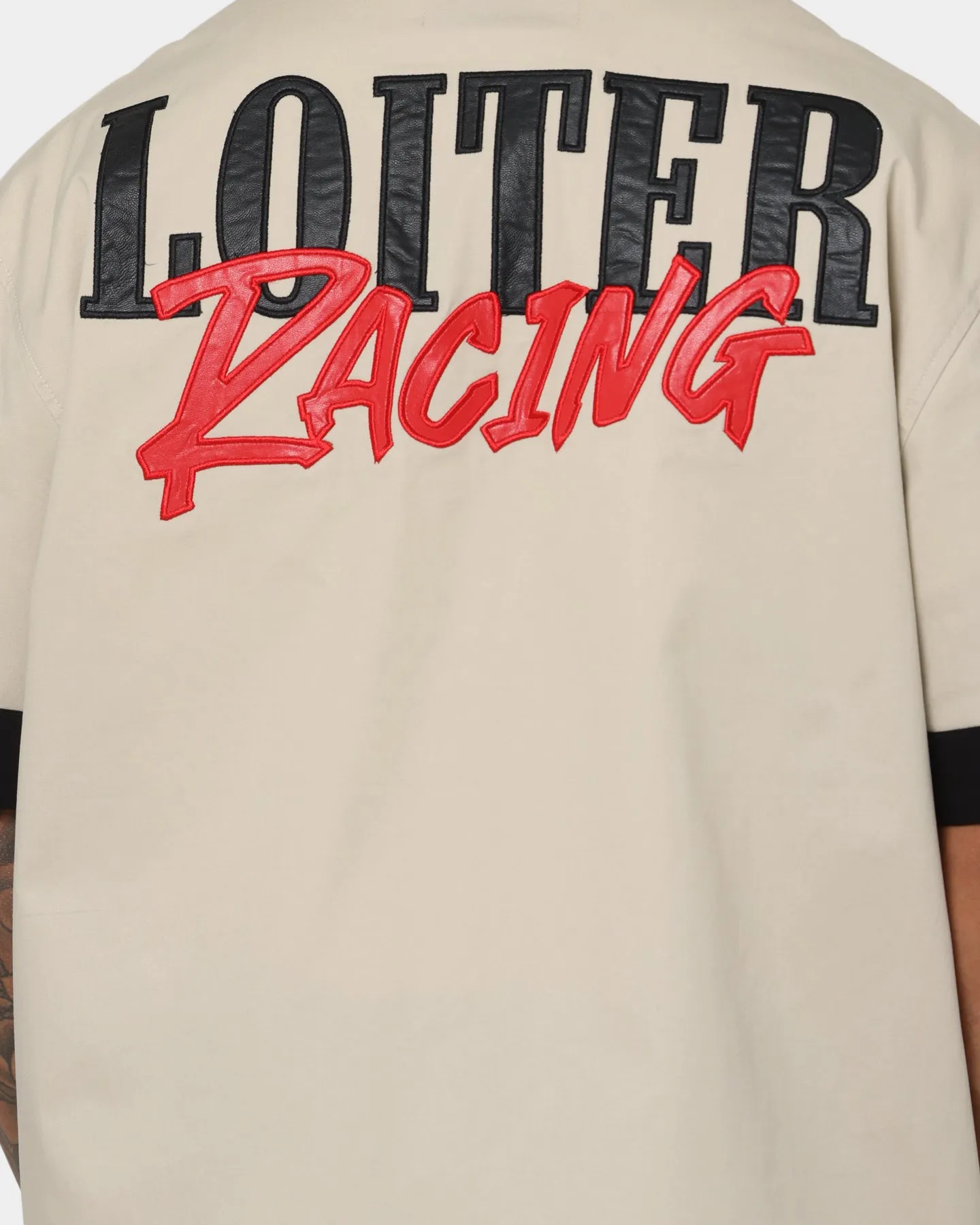 Loiter Daytona Mechanic Button Up Shirt Stone