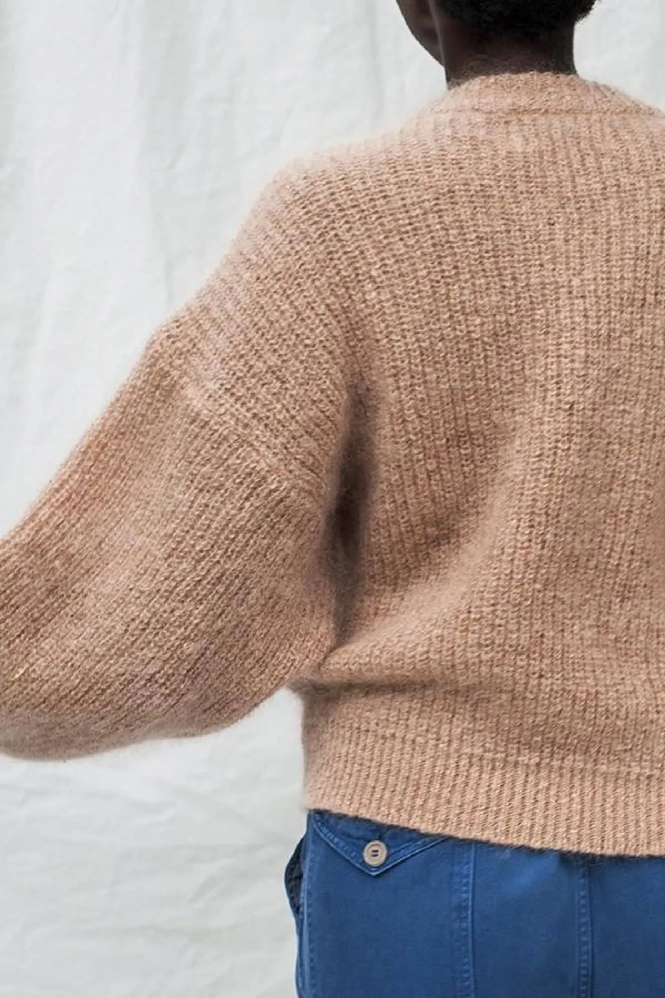 lucie wool sweater light pink