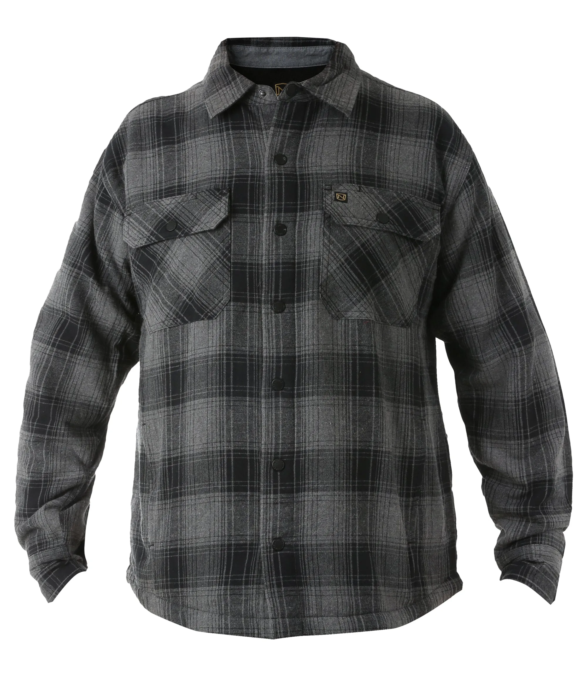 Men's Fleece Lined Flannel Shirt Jacket