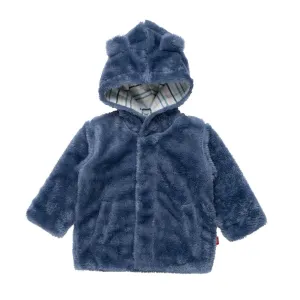 Minky Magnetic Jacket - Winter Sky with Striped Lining