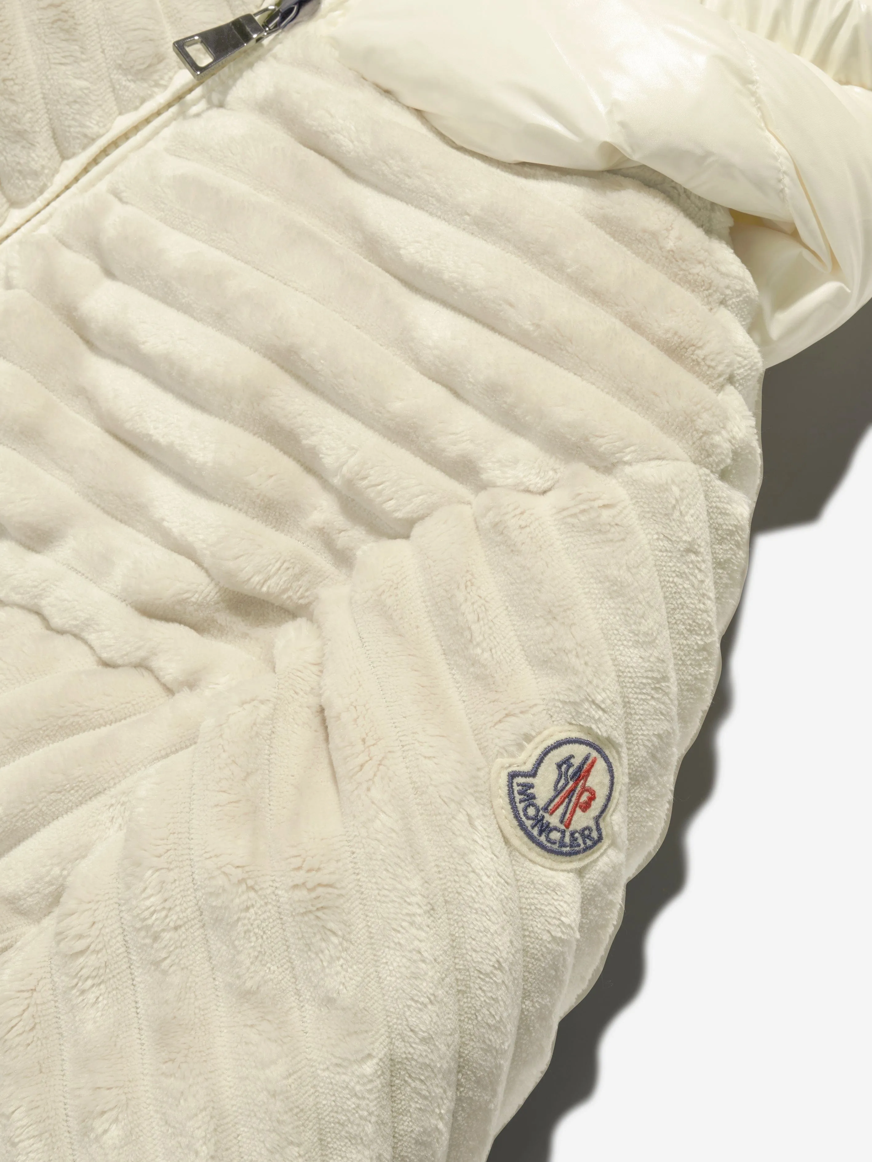 Moncler Enfant Girls Down Pedrix Jacket in Ivory