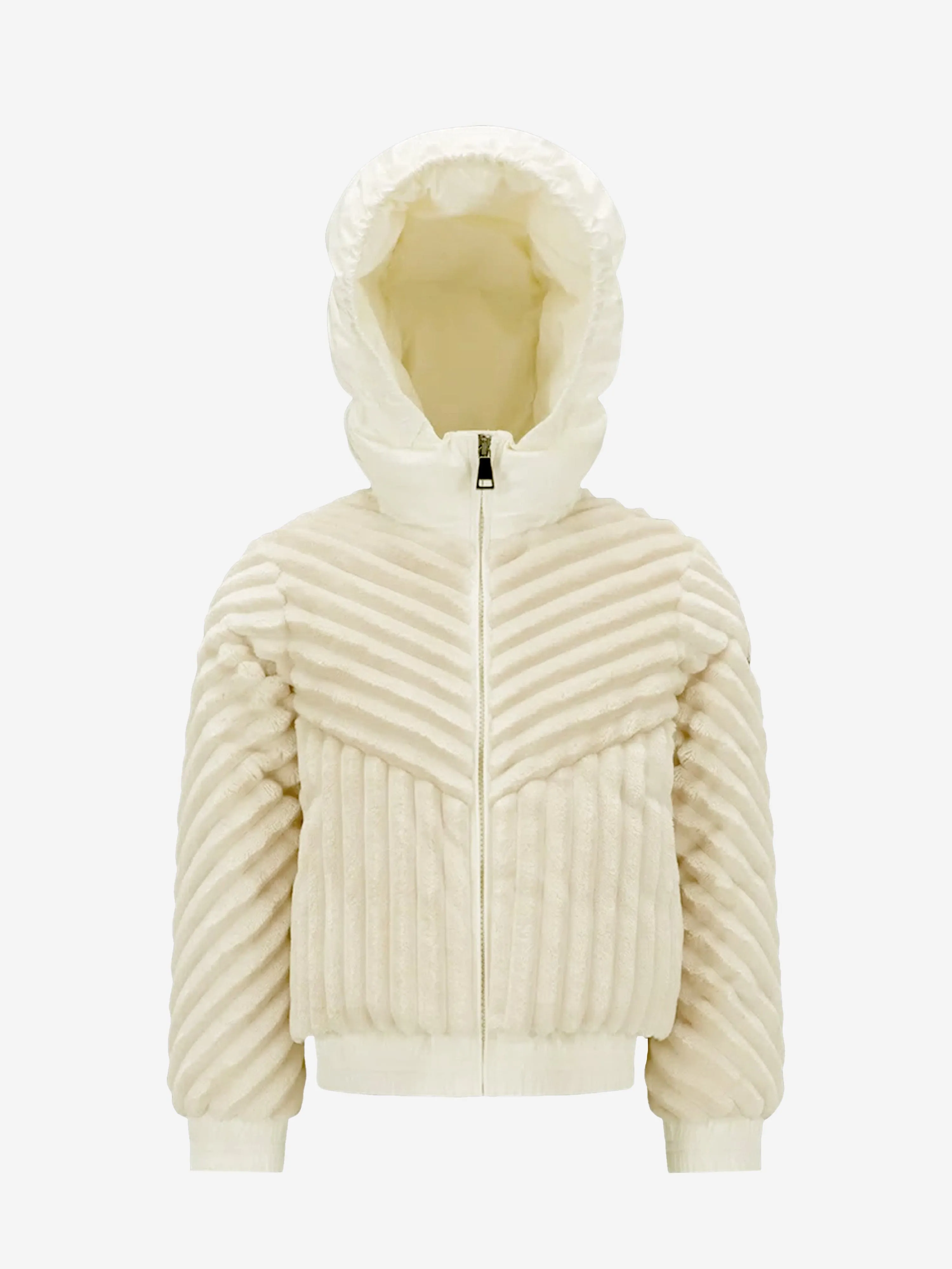 Moncler Enfant Girls Down Pedrix Jacket in Ivory