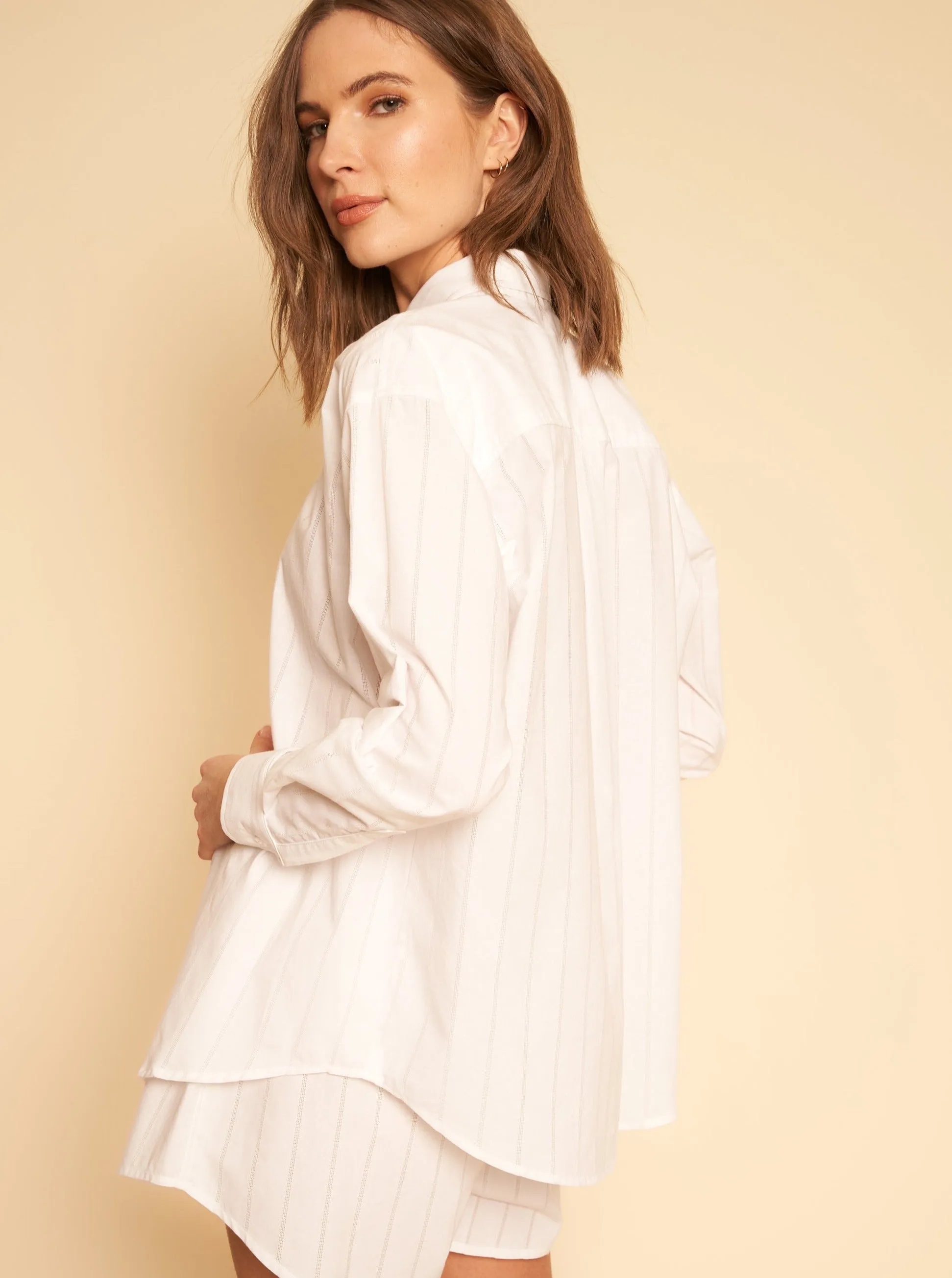 Peri Shirt - White Poplin