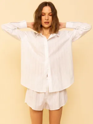 Peri Shirt - White Poplin