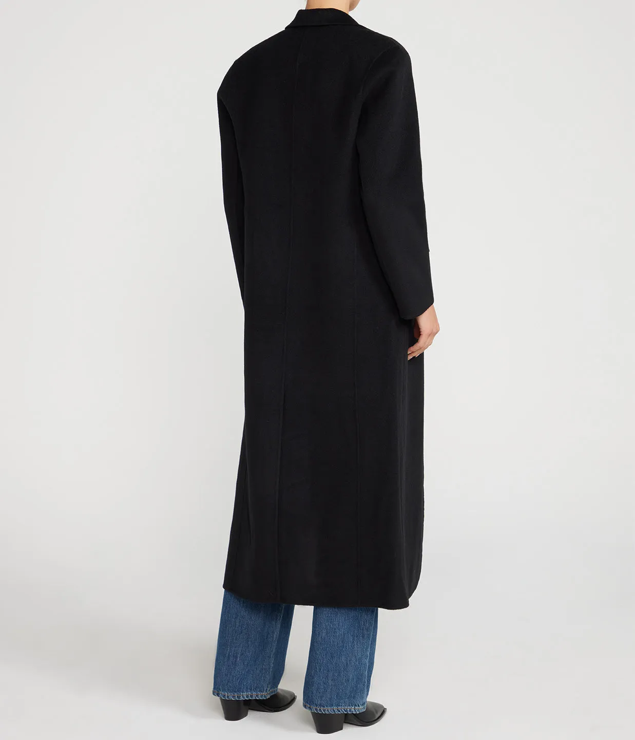 Quinn Cashmere Blend Coat in Black