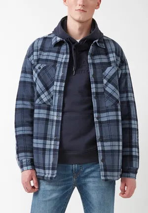 Sandis Fleece Shacket in Mirage Plaid - BPM14426