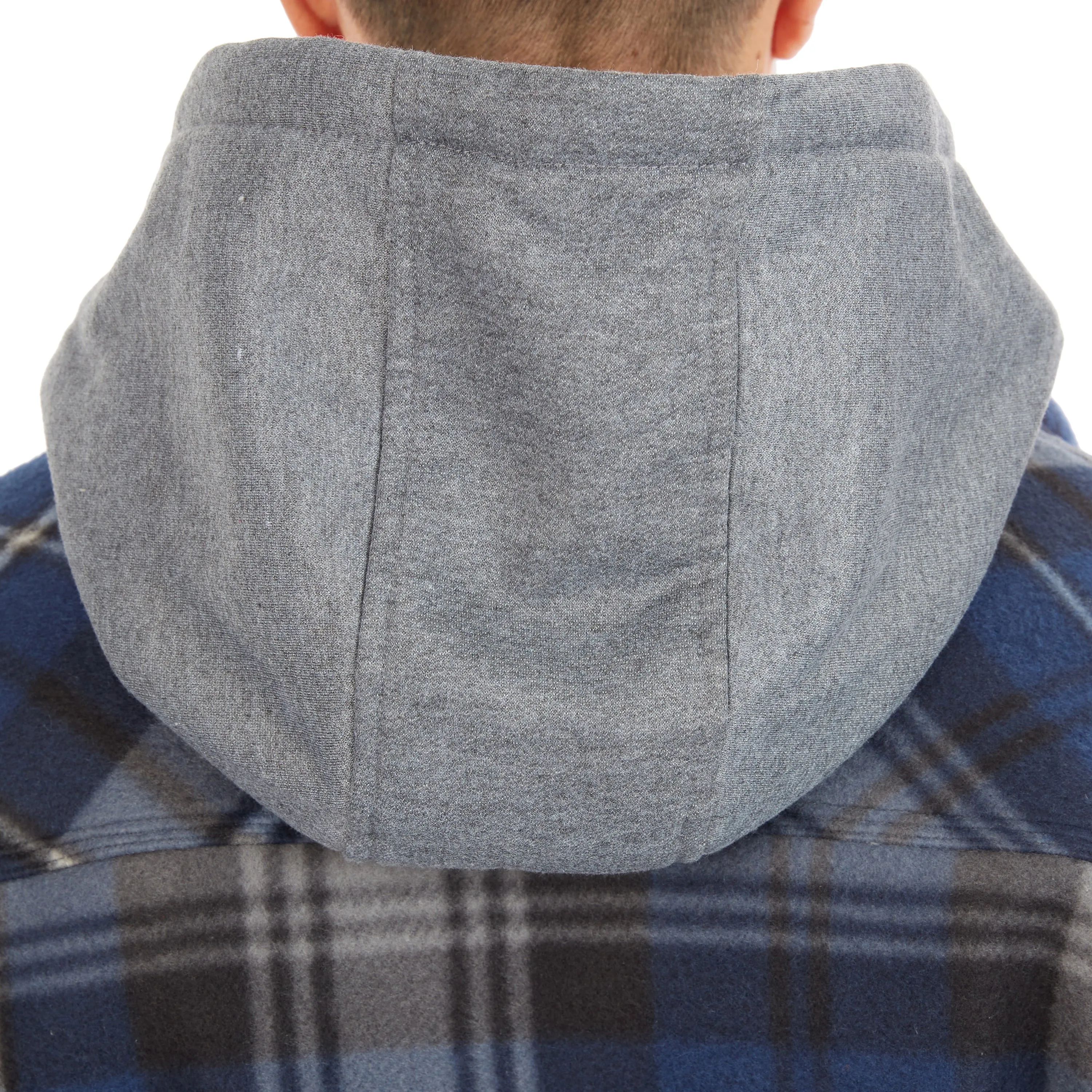 SHERPA-LINED MICROFLEECE SHIRT JACKET